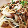 peanut32m's cooksnap of when they made 絶品！玉子とじ☆納豆うどん.