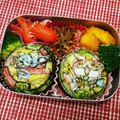 kenchico's cooksnap of when they made 公式！キャラ弁シートの作り方／下敷き使用.