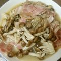 suzumori's cooksnap of when they made 牡蠣とベーコン、しめじの炒め物.