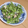 きらり流れ星's cooksnap of when they made わさび菜鰹節からしマヨ和え.