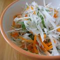 サオリ's cooksnap of when they made 大根と水菜のシャキシャキサラダ・しそ風味.