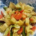 mami3131's cooksnap of when they made さつま芋と野菜炒めのホットサラダ.