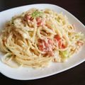 えびろー's cooksnap of when they made うまうま♡サーモンのクリームパスタ.