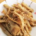 リラシャン's cooksnap of when they made シリコンスチーマーでゴボウのゴマ和え☆.