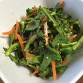 ミルミルミル's cooksnap of when they made 簡単☆春菊・人参・きゅうりの黒胡椒サラダ.