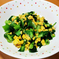 宮ちゃんママ's cooksnap of when they made 青梗菜と卵の炒め物.
