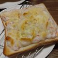 ばたみそーぱん☆'s cooksnap of when they made 家事ヤロウ　カニクリームトースト.