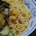 こはがえる's cooksnap of when they made ズッキーニとハムの和風パスタ.