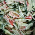 ポポポポポフィ〜♡'s cooksnap of when they made きゅうりとかにかまの柚子こしょうマヨ和え.