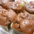 チャミ☆'s cooksnap of when they made 簡単すぎる☆チョコバナナマフィン☆.