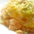 にゃぁくん's cooksnap of when they made ランチに。ふんわりキャベたまオムライス.