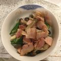 shunkyo's cooksnap of when they made オクラとシメジのベーコン炒め.