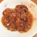 ryokocchi's cooksnap of when they made 甘酢ネギソースのふっくらハンバーグ.