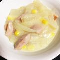 chirokoka's cooksnap of when they made 牛乳でクリーム煮☆ご飯にかけて～.