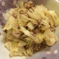 すずえみ＠JKT's cooksnap of when they made キャベツと豚ひき肉のピリ辛炒め.