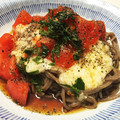 aminyon's cooksnap of when they made 長芋とろろとトマトの納豆蕎麦.