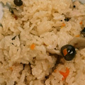 クックLH7A86☆'s cooksnap of when they made 簡単きのこ鶏肉炊き込みご飯♪炊飯器中華風.