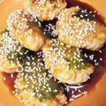 みちゃん★'s cooksnap of when they made ふわふわ鶏つくねの大葉照り焼き.
