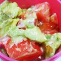 下つ弓張り's cooksnap of when they made ◇簡単◇トマトとアボカドのサラダ.