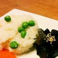 ＊ちいさなしま＊'s cooksnap of when they made 春を満喫！★桜海老グリーンピースご飯★.