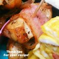 inyako's cooksnap of when they made ささみのベーコン巻き♪バジル風味.