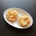 WOODs´'s cooksnap of when they made ゆで卵、マヨチーズのトースト♪.