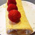 mikumiku。's cooksnap of when they made ホットケーキミックスで簡単ロールケーキ.