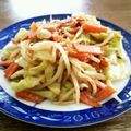 ☆大学4年生☆'s cooksnap of when they made ウィンナーの味噌マヨ野菜炒め.