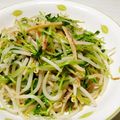 やまうさ's cooksnap of when they made 豆苗とさきいかのガーリック炒め.