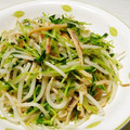やまうさ's cooksnap of when they made 豆苗とさきいかのガーリック炒め.