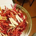 ヘラクレスオオカブト's cooksnap of when they made 紫大根と水菜と蒸し鶏のサラダ.