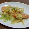 y*mama's cooksnap of when they made 鮭のちゃんちゃん焼き風.