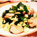 クック漣ちゃん's cooksnap of when they made ご飯がススム鶏肉とほうれん草の炒め物.