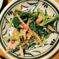 はやしこんぶ's cooksnap of when they made 小松菜と人参のアーモンドごまヨぽん和え.