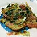 Megumi's cooksnap of when they made 中からとろ～り！チーズとニラのチヂミ.