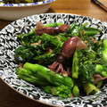 さぁぎにゃん's cooksnap of when they made 簡単！ホタルイカと菜の花のにんにく炒め.