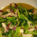 いちかお's cooksnap of when they made 小松菜とタコのニンニク炒め.