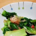 ゆーき13's cooksnap of when they made チンゲン菜とカニカマのパパッと炒め❁.