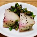工作王's cooksnap of when they made 大根の葉っぱ❀ほんのりゆかり甘酢漬.