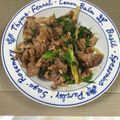 まさたかまま's cooksnap of when they made セロリの葉と豚こまいため.