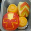 コブターズマミー's cooksnap of when they made アカニンジャーのりんご飾り切り☆.