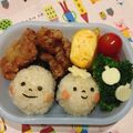 ＧＴＲ's cooksnap of when they made 幼稚園 キャラ弁♡ひなまつり おにぎり.