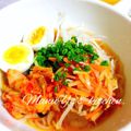 ManuYs's cooksnap of when they made ゆで豚キムチ冷麺.