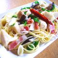 ゆうジュニア's cooksnap of when they made ねぎとベーコンの和風ペペロンチーノ.