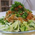 たべたいち's cooksnap of when they made ピリ辛キムチポン酢ソースの冷しゃぶサラダ.