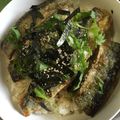 ニャン太０７１９'s cooksnap of when they made 醤油タレたっぷり☆さんま丼.