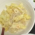 りたママ♡'s cooksnap of when they made キャベツと水菜と春雨のニンニクレモン炒め.