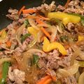 はまぐり子's cooksnap of when they made チャプチェ風豚肉と春さめのフライパン蒸し.