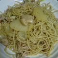 EBIるん's cooksnap of when they made ポテトとソーセージのジェノベーゼパスタ.