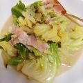高野三四's cooksnap of when they made 超簡単！キャベツとベーコンのクリーム煮.